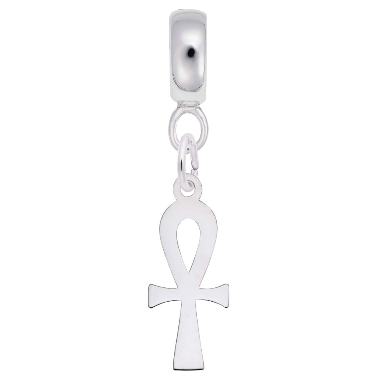 Ankh Charm Dangle Beads for Jewelry Making - Egyptian Cross Pendant Beads for DIY Bracelets & Necklaces - Perfect for Boho Style Accessories and Spiritual Gifts