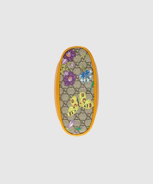 Gucci Ophidia GG Flora Small Bucket Bag in Yellow | Luxury Crossbody Handbag for Women | Perfect for Date Night, Travel & Everyday Use