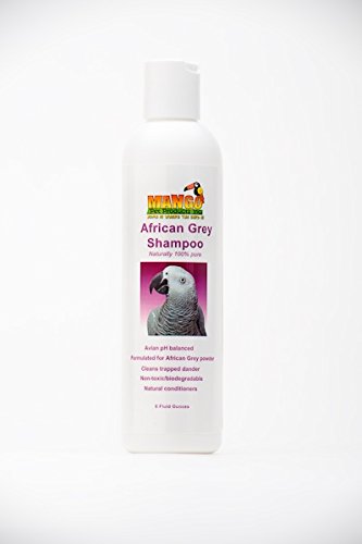 Premium Mango Pet African Grey Parrot Shampoo - 12 Pack | Gentle Cleansing & Feather Care | Perfect for Bathing, Grooming & Show Preparation