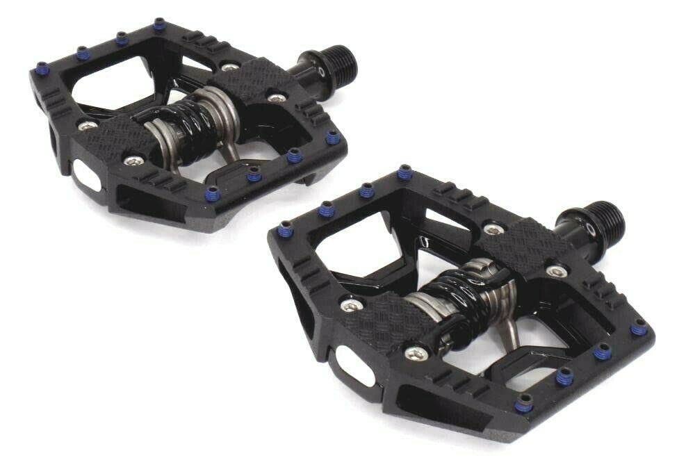 Crank Brothers Double Shot 3 Bike Pedals - Durable MTB/BMX Flat Pedals for Mountain Biking & Cycling - Ideal for Trail Riding, Commuting & Urban Cycling