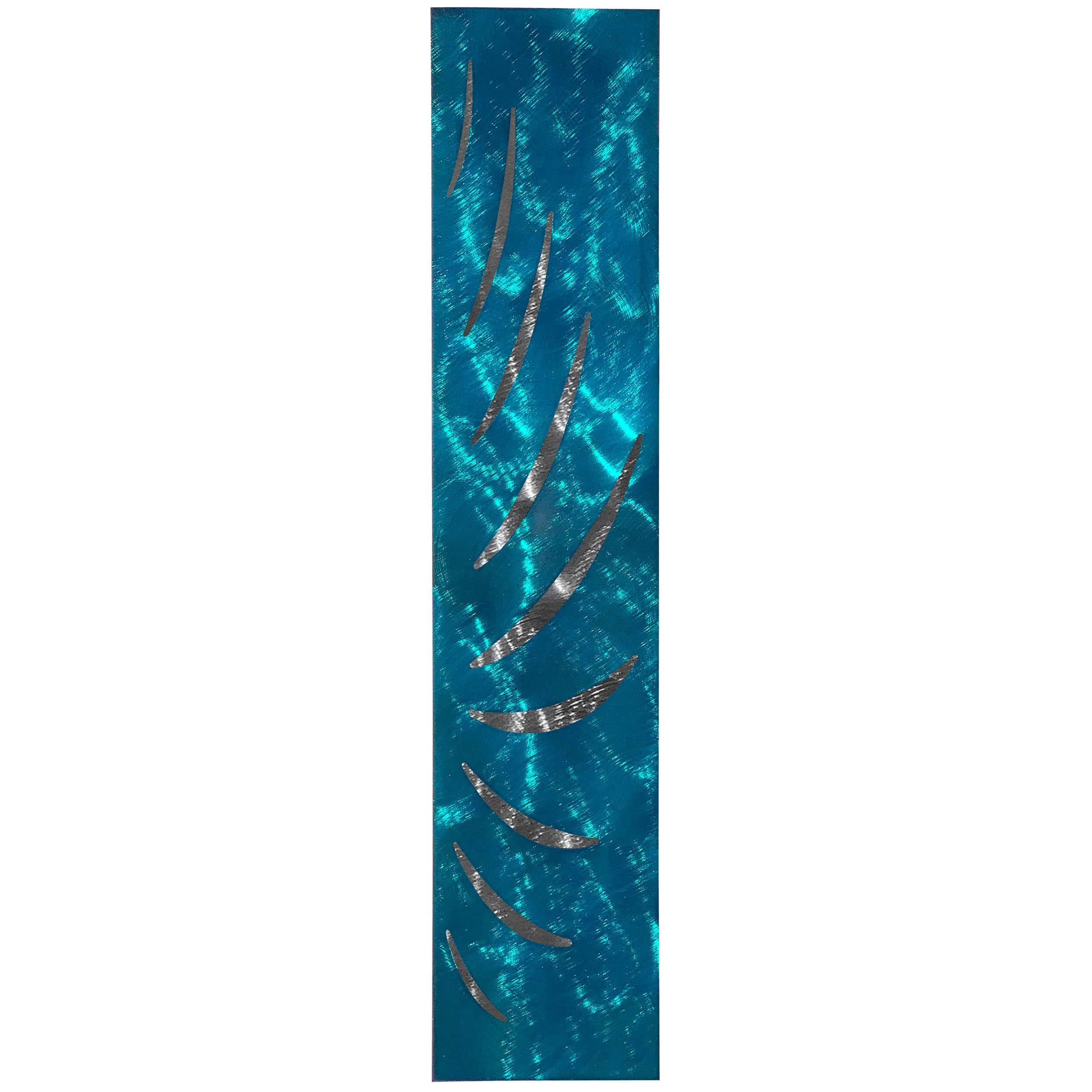 Reverse Lashes Metal Wall Decor in Candy Teal - Modern Home & Office Art for Living Room, Bedroom, or Dorm