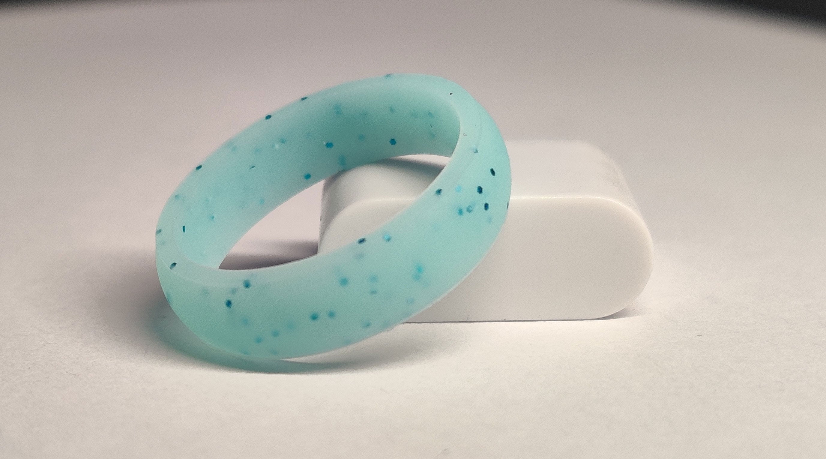 Clear Blue with Glitter