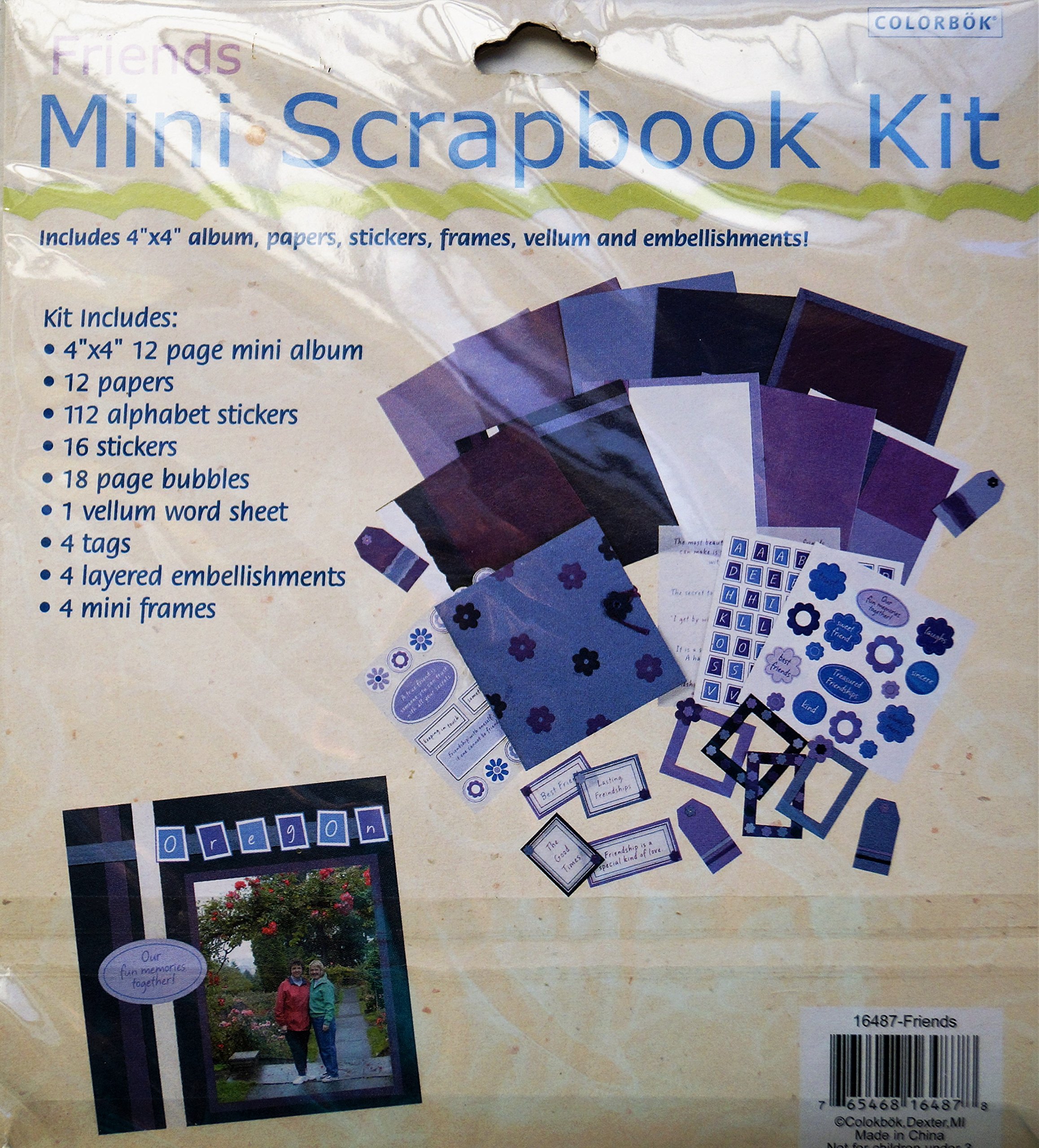 Mini Scrapbook Kit for Friends - DIY Photo Album Making Supplies for Memories, Gifts & Crafting | Perfect for Birthdays, Anniversaries & Friendship Keepsakes