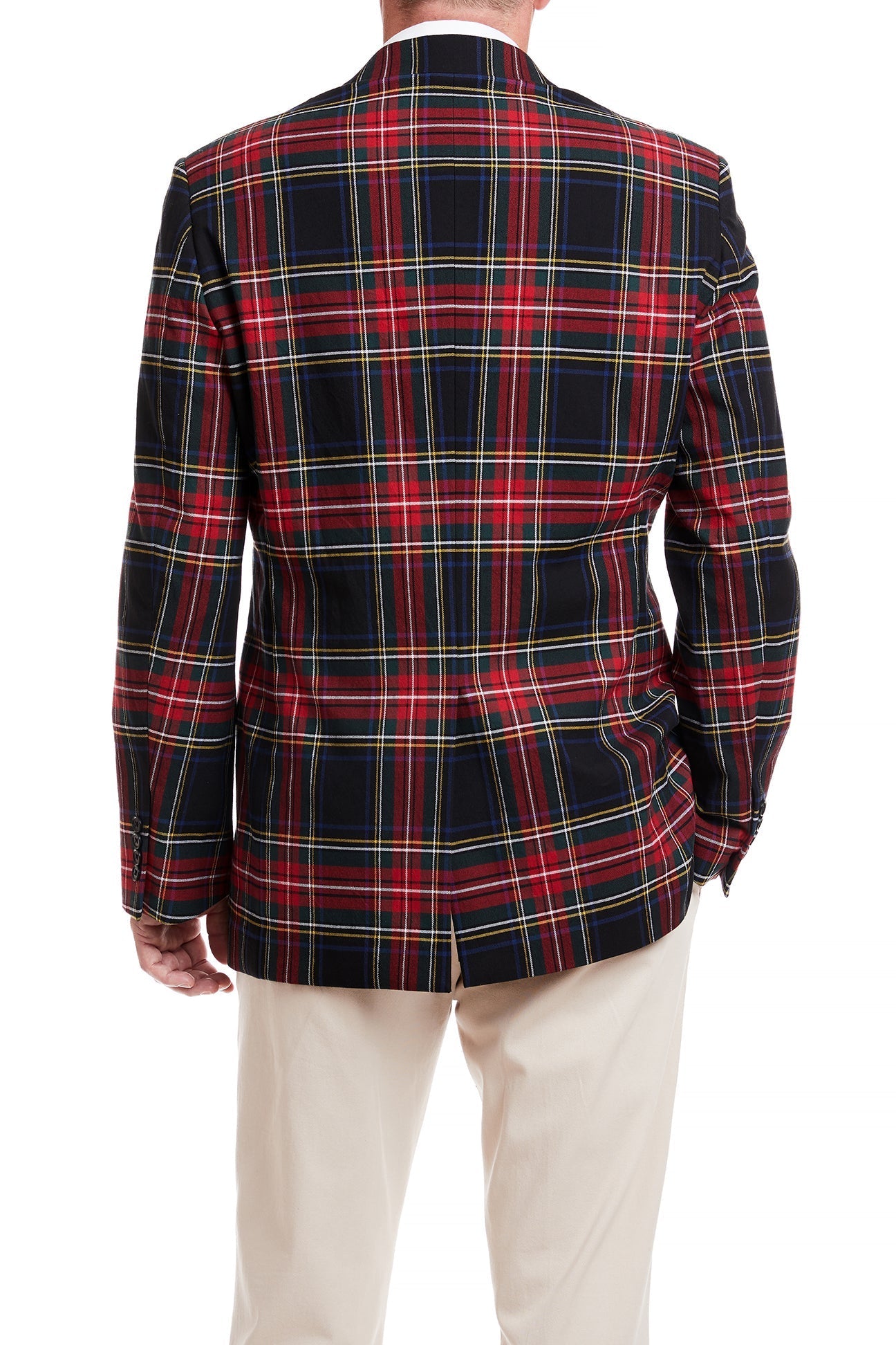 Philip Sportcoat Black Stewart Tartan - Premium Wool Blazer for Men | Perfect for Business, Weddings & Formal Events
