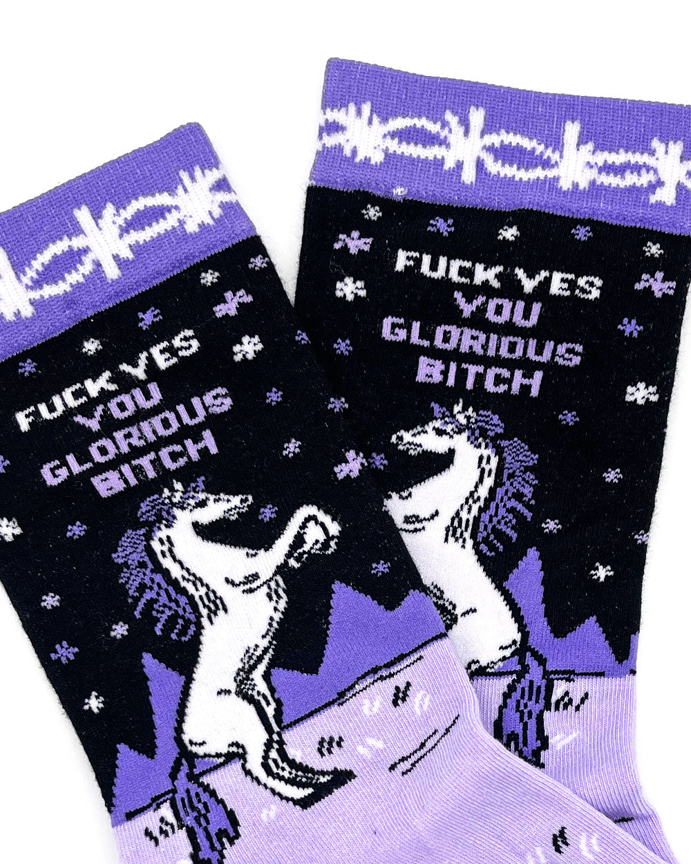 You Glorious Bitch Unicorn Socks - Fun & Sassy Novelty Socks for Women - Perfect for Gifts, Parties & Confidence Boost
