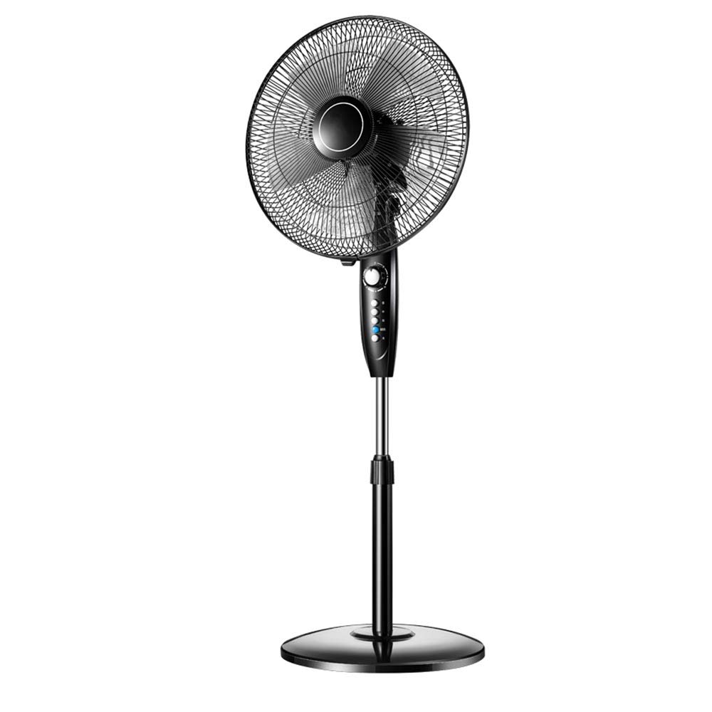 Household Floor Fan - Adjustable Standing Fan with Auto Oscillation, Tilt Angle & Telescopic Rod for Living Room, Kitchen, Bedroom | Cooling Fan for Home, Office & Indoor Use