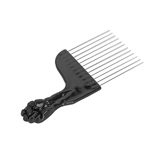 **Professional Metal Hair Pick for Curly & Styling - Salon & Travel Hair Comb for Home Use - Perfect for Detangling, Volumizing & Styling Natural Hair**