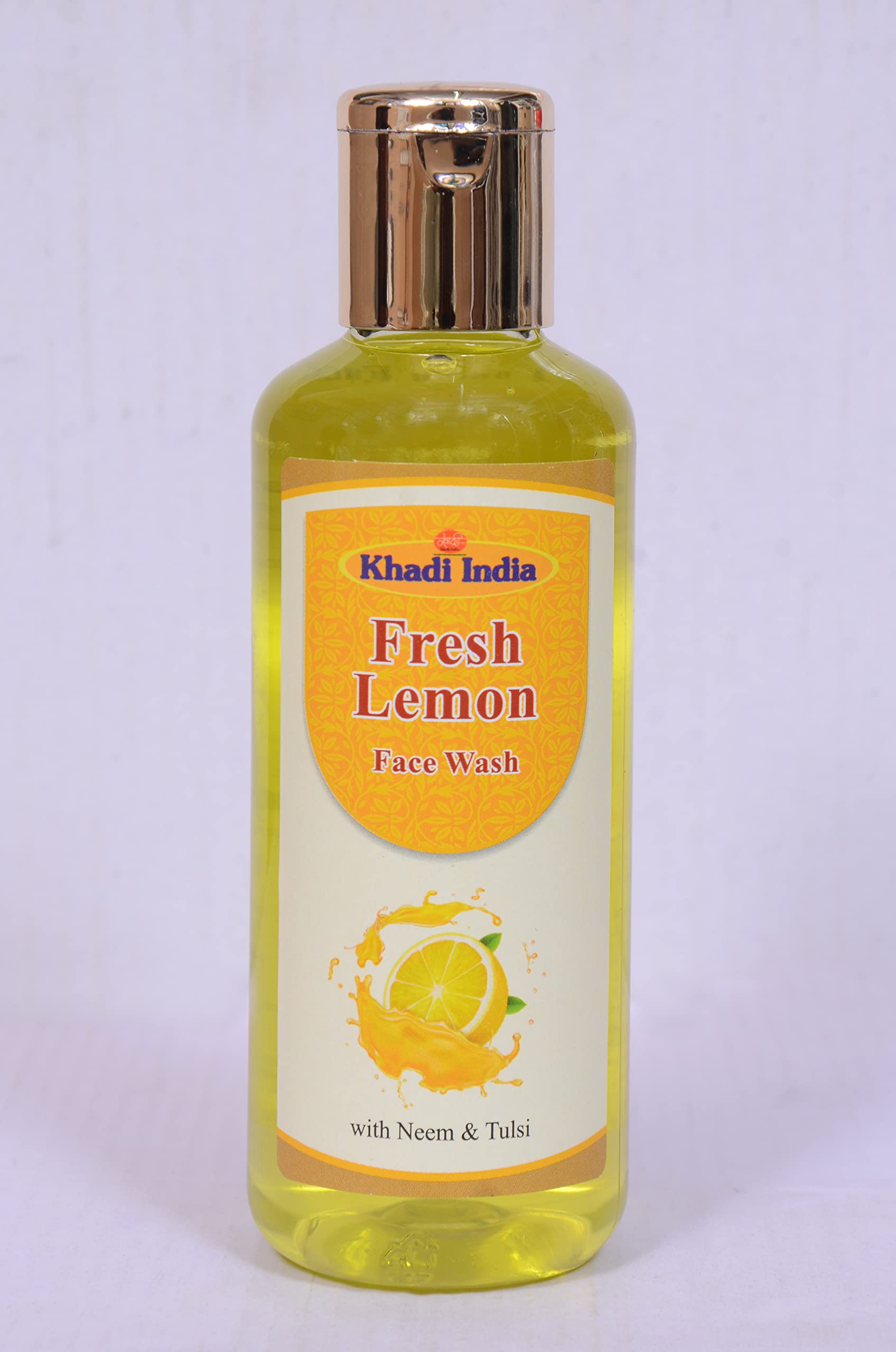 Shri Manav Herbal Ayurvedic Fresh Lemon Face Wash for Glowing Skin - 200ml | Natural Cleanser for Dry & Oily Skin | Men & Women | Perfect for Daily Skincare Routine & Acne-Prone Skin
