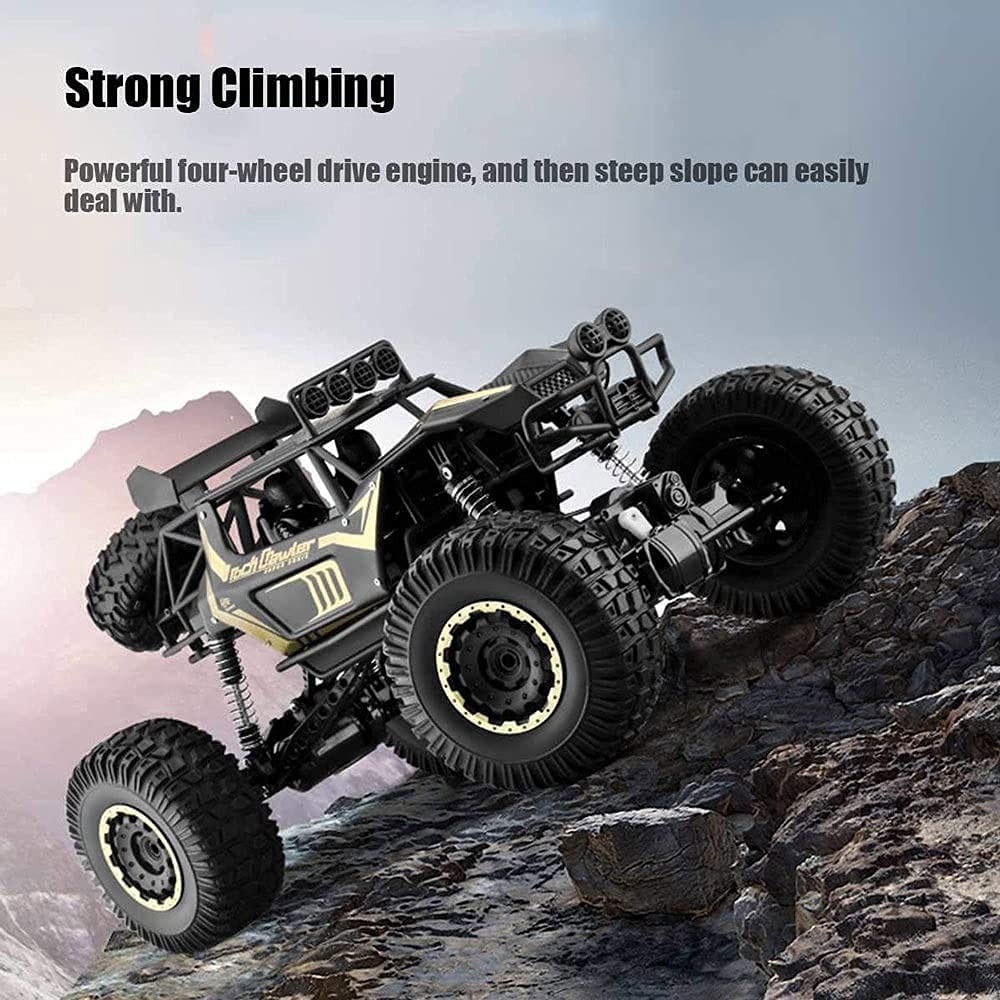 1/8 Scale Large Off-Road RC Car - High Speed 20KM/H All-Terrain Monster Truck with Anti-Collision & Anti-Fall Protection - Perfect for Mountain Climbing, Backyard Racing and Outdoor Adventures - Great Gift for Kids and Adults Who Love Remote Control Vehicles