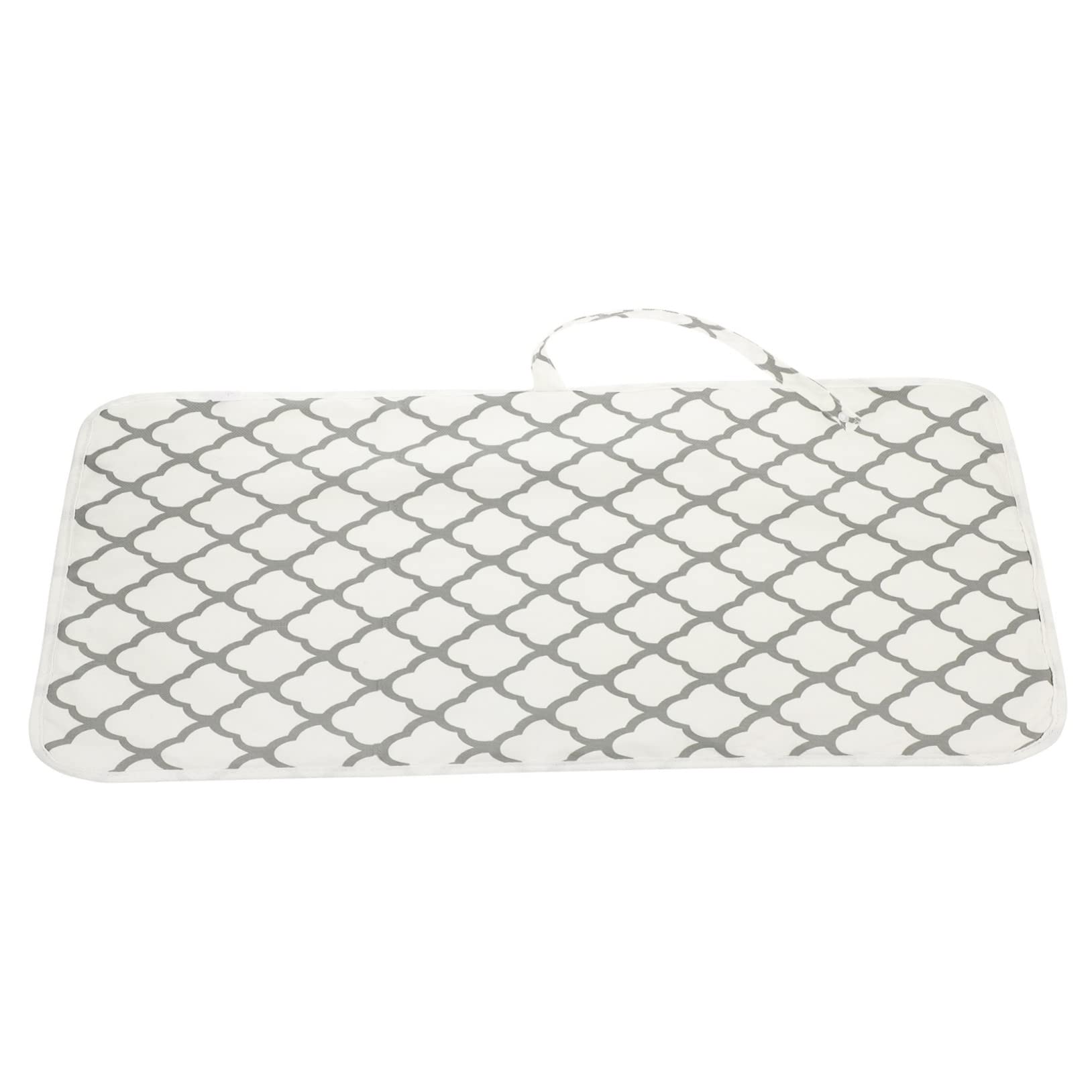 ifundom 4-Pack Portable Baby Changing Mat - Soft Washable Changing Pad with Polyester Cotton Blend, Grey - Perfect for Diaper Changes at Home, Travel & On-the-Go