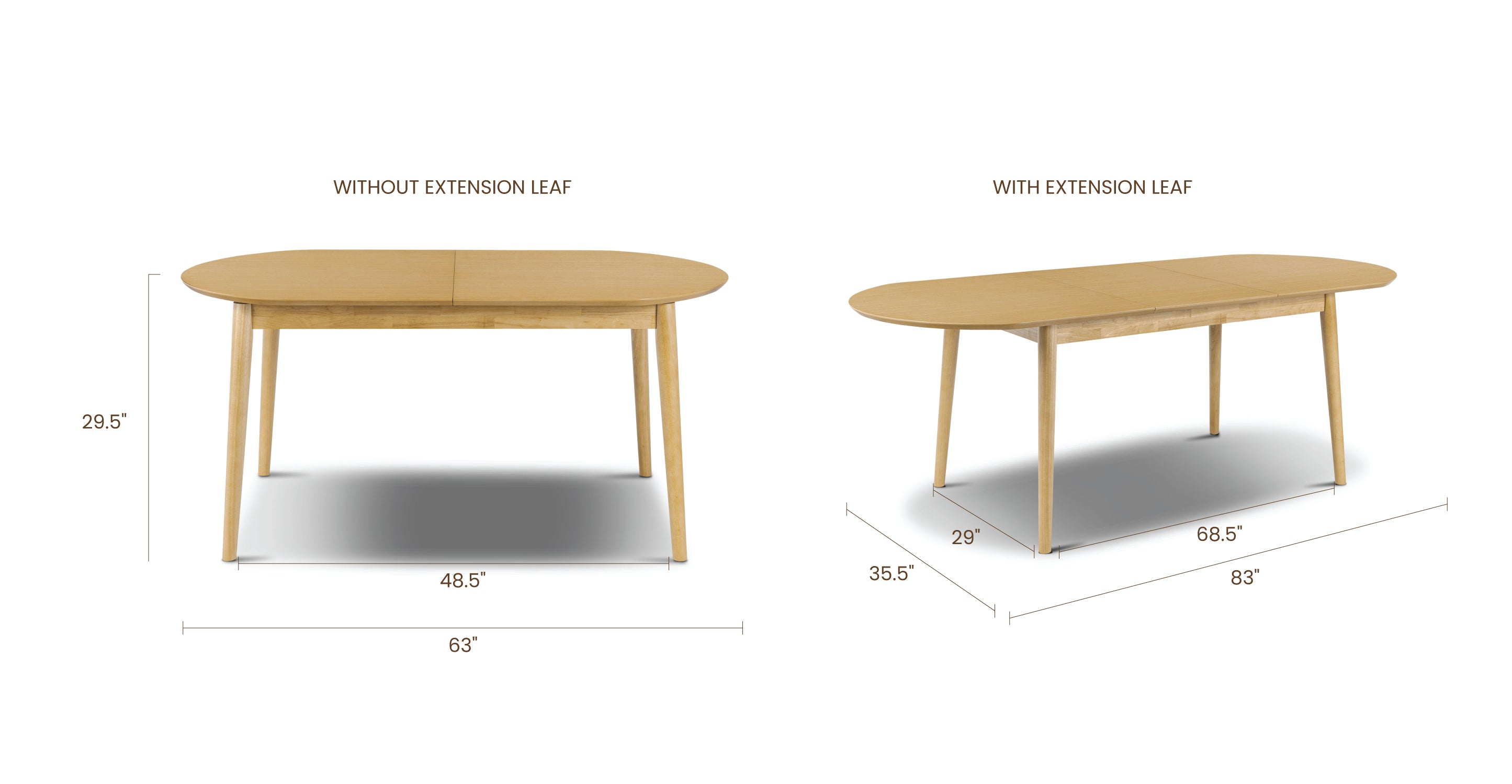 Svalbard Extendable Dining Table 63