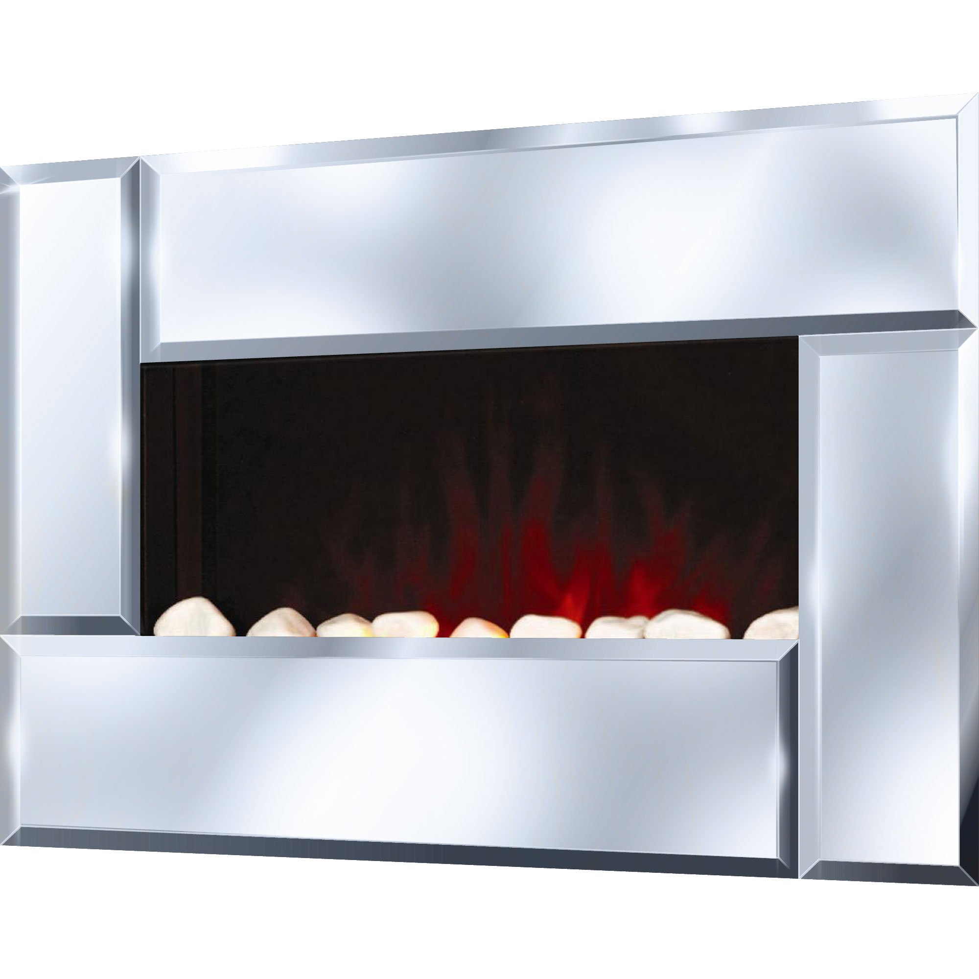 ProLectrix 80-14741 Clifton Electric Fireplace Heater with Remote Control - Portable Indoor Space Heater for Living Room, Bedroom & Office - Warm & Cozy Ambiance