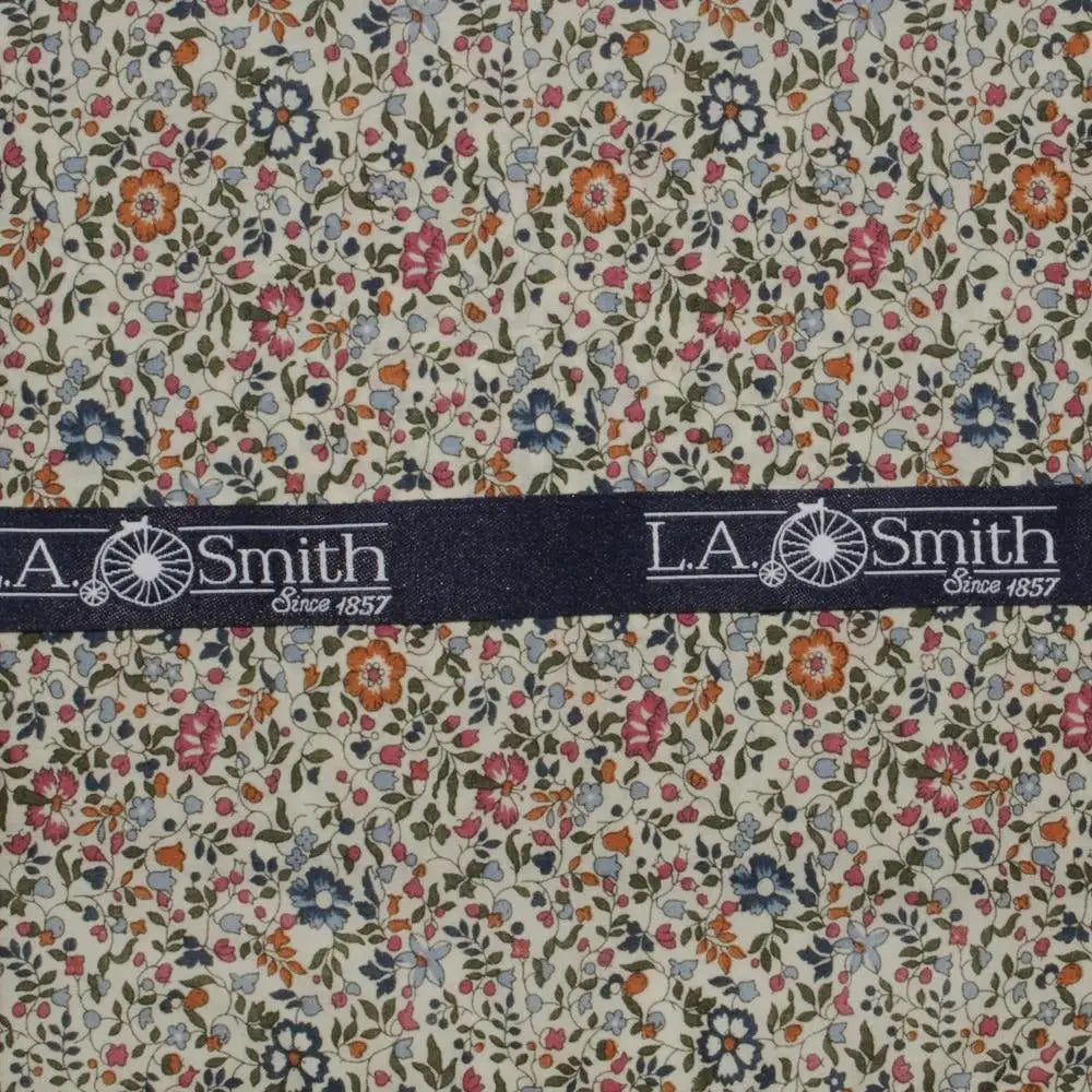 L.A. Smith Pink Handkerchief - Premium Liberty Fabric Hanky for Women | Perfect for Weddings, Gifts & Vintage Fashion Accessories