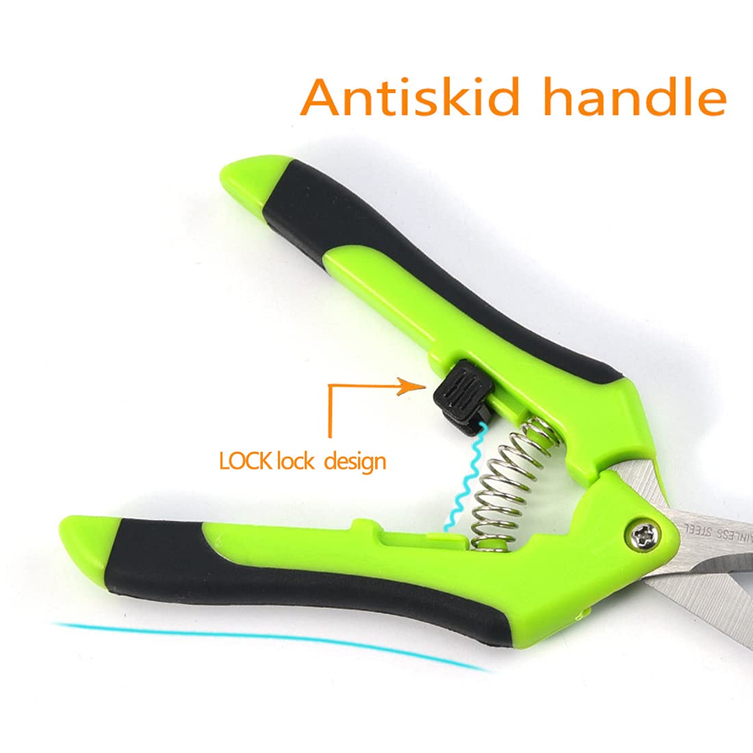 Premium Gardening Scissors - Professional Hedge Clippers & Rose Pruners for Trimming Branches, Shrubs, and Plants | Ideal for Home Gardeners, Landscaping, and Outdoor Plant Care (Gold)
