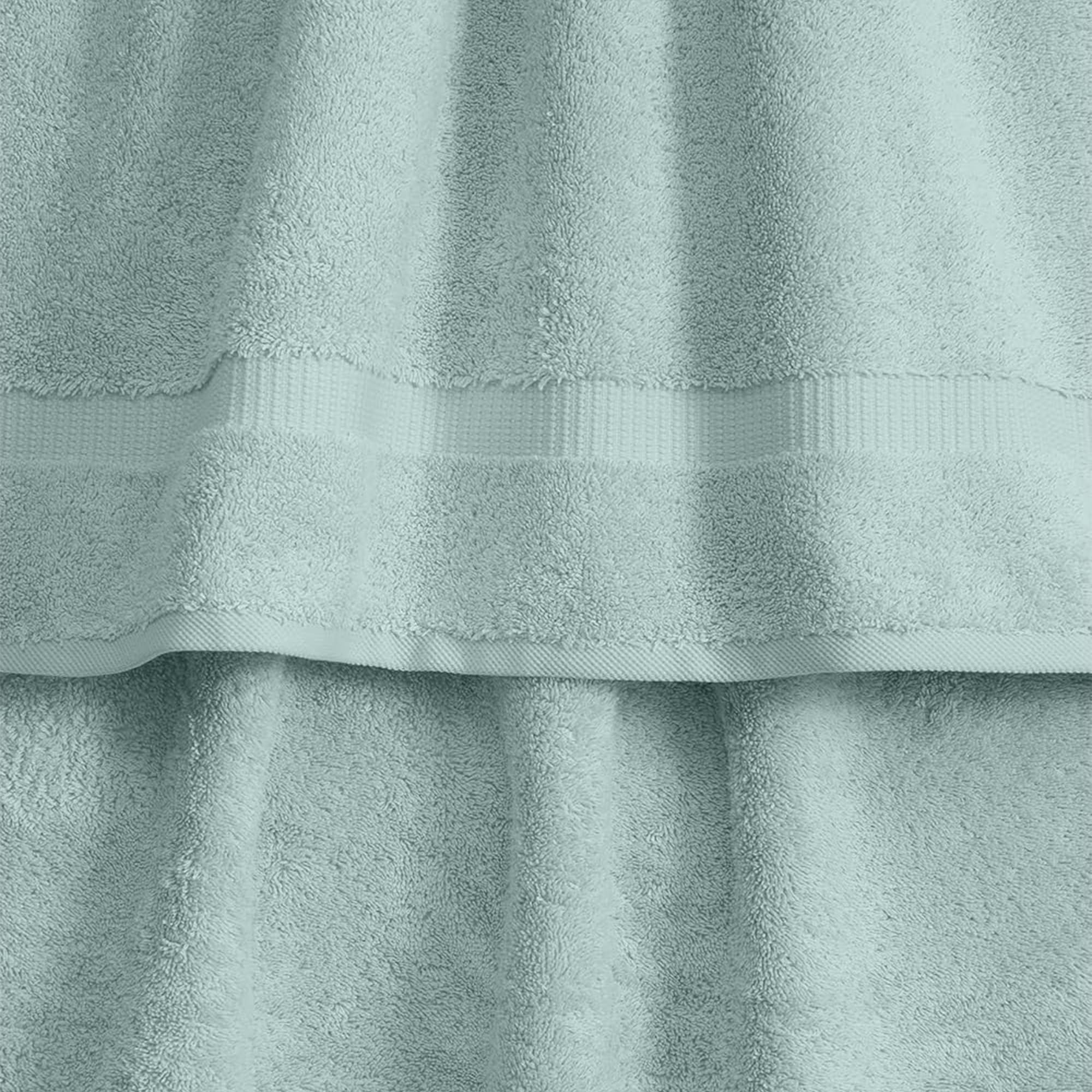 Premium 6-Piece Turkish Cotton Towel Set - Ultra Soft, Quick Drying & Highly Absorbent Bath Towels, Hand Towels & Washcloths | Luxury Spa & Bathroom Essentials for Home, Hotel & Gym Use (Seafoam Green)