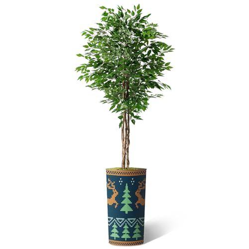 Modern Christmas Deer Pattern Planter