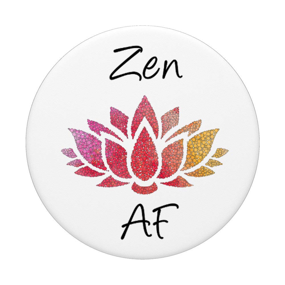 Zen AF Pink Floral Pop Out Cell Phone Holder Button for Hands-Free Viewing - Perfect for Car Dashboard, Office Desk, and Home Use