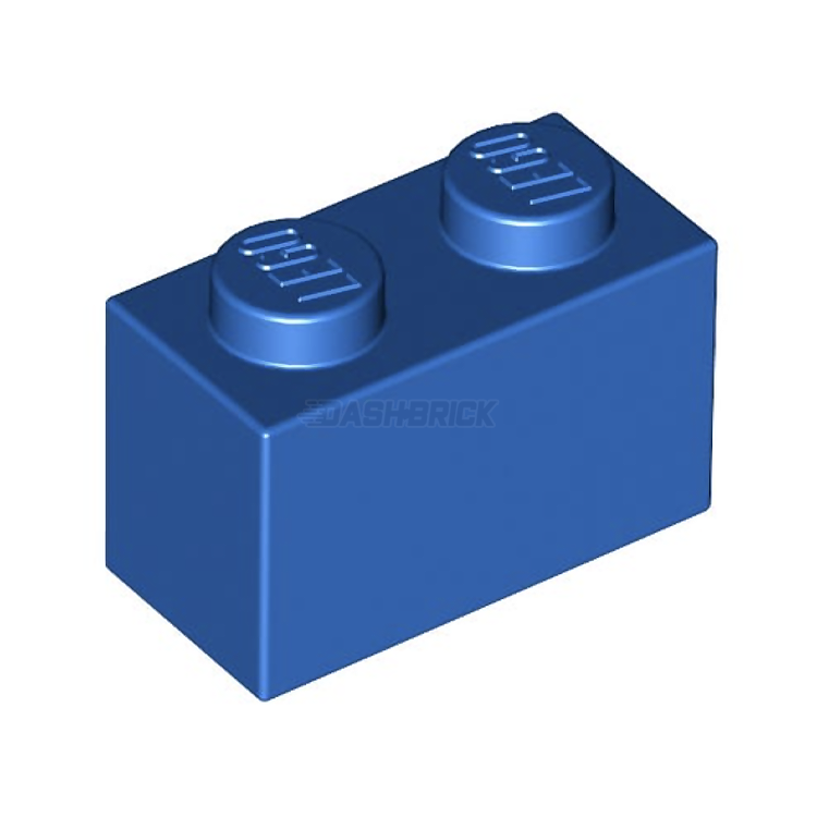 LEGO 1x2 Blue Brick (3004) - Bulk Building Blocks for Kids, DIY Projects, and Creative Play - Perfect for LEGO Sets, MOCs, and Educational Activities