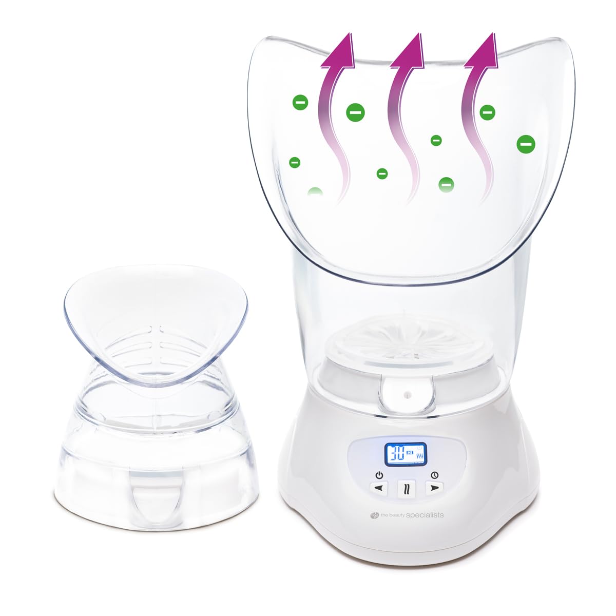 Rio Facial Steamer & Sauna for Deep Skin Cleansing - Opens Pores, Removes Blackheads with Ionic Steam & Diffuser | Digital Control for Spa-Like Facial Treatment at Home | Perfect for Acne Care & Pre-Makeup Prep