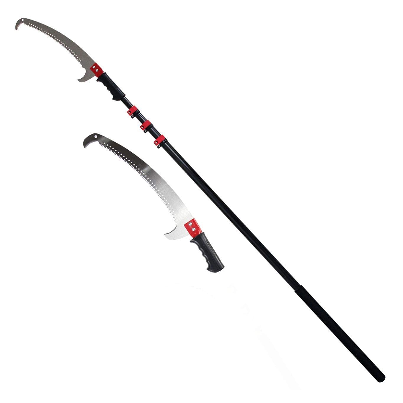 Telescopic Tree Pruner Saw - 24FT Curved Branch Cutter for High Tree Pruning & Garden Care