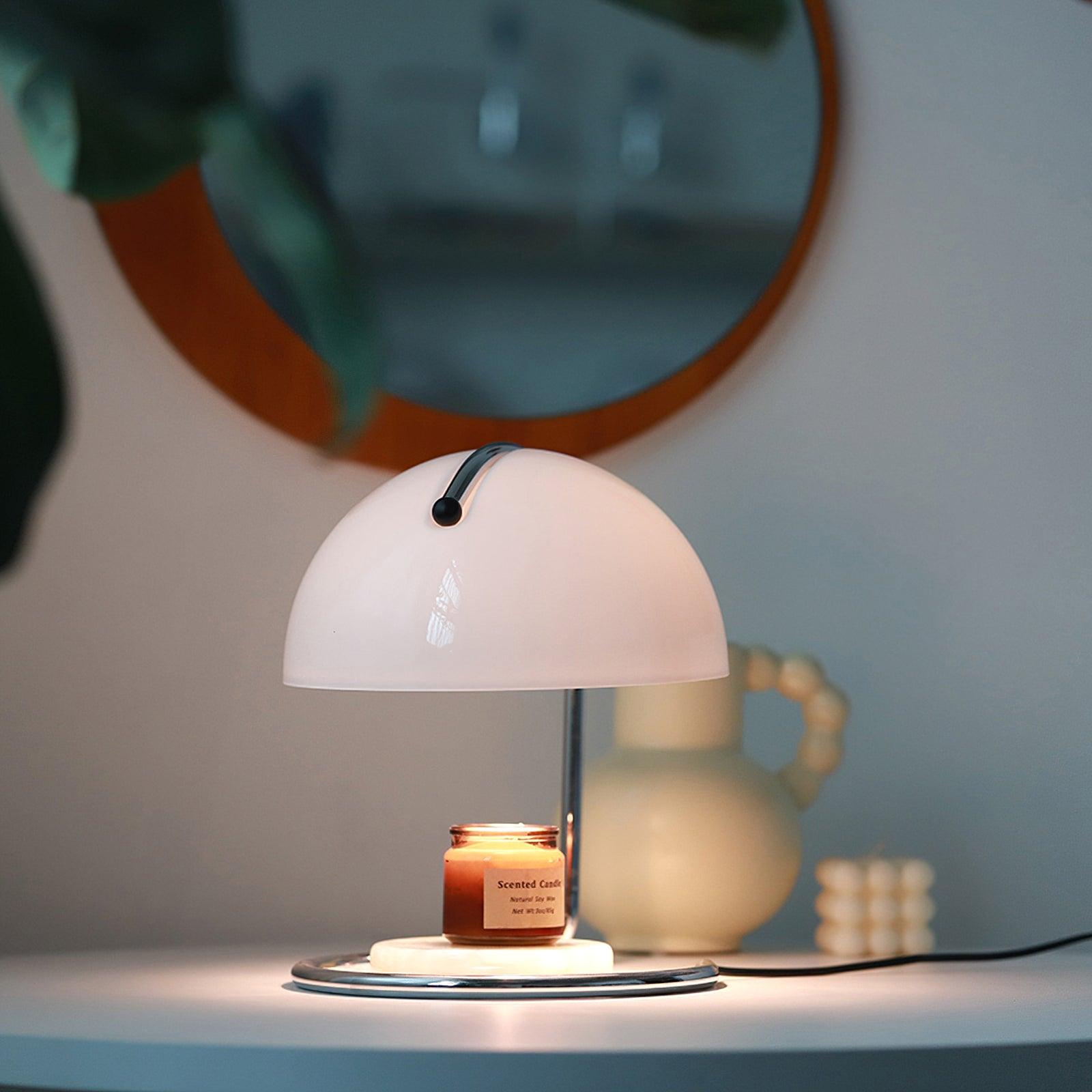 Pierre Table Lamp - Modern LED Nightstand Lamp with USB Port, Adjustable Brightness for Bedroom, Living Room, and Office (White) | Perfect for Reading, Working, and Creating Cozy Ambiance