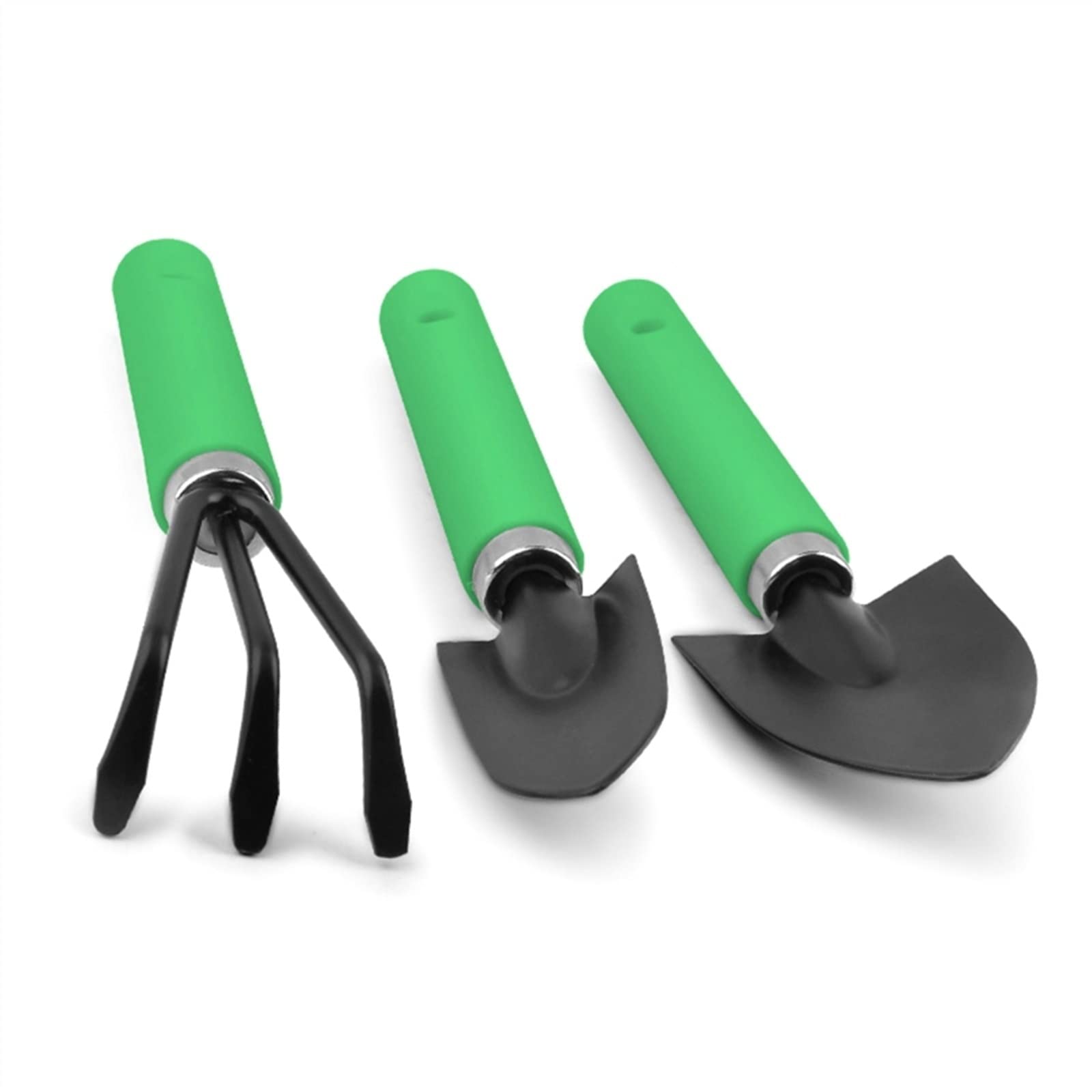 3-Piece Mini Garden Shovel Rake Spade Set - Wooden Handle Bonsai Tools for Potted Plants, Flowers & Gardening - Perfect for Indoor Herb Gardens, Succulent Care & Small Space Gardening (Color: 01)