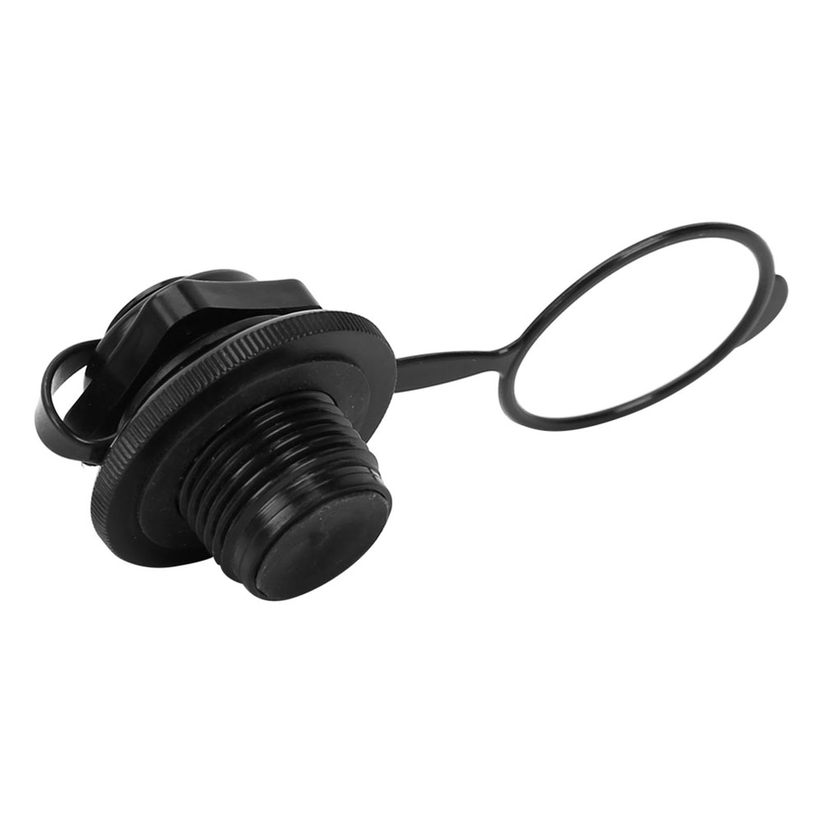 **23.9mm Black Plastic Inflatable Boat Air Valve - Replacement Boston Valve for Kayak, Raft, Canoe & Rubber Pool | Durable Gas Plug for Fishing & Water Sports**    *(Use Case: Perfect for inflatable boats, kayaks, rafts, canoes, and rubber pools to ensure airtight sealing during fishing, paddling, and water adventures.)*
