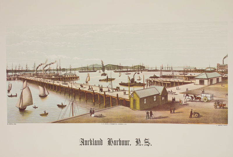 A2 Poster - Stunning Auckland Harbour New Zealand Landscape Print - Perfect for Home, Office & Wall Decor