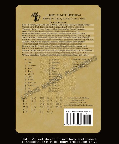 Futhark Runes Learning Cards & Quick Reference Guide - Norse Divination Set with Loose Leaf Sheets for Beginners - Perfect for Pagan Studies, Meditation & Spiritual Practice