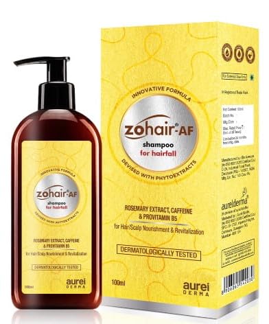 Zohair AF Anti-Hair Fall Shampoo 100ml - Gentle Formula for Thinning Hair & Scalp Care | Perfect for Daily Use & Hair Regrowth