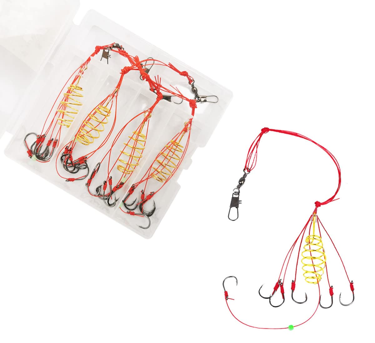 Premium Carp Fishing Baits & Hooks with Spring Feeder - Durable Coarse Fishing Tackle for Carp Angling in Lakes & Rivers