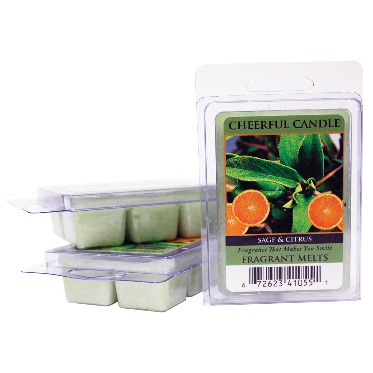 Sage & Citrus Scented Wax Melts - Aromatherapy for Relaxation & Stress Relief - Perfect for Home, Office & Spa Use