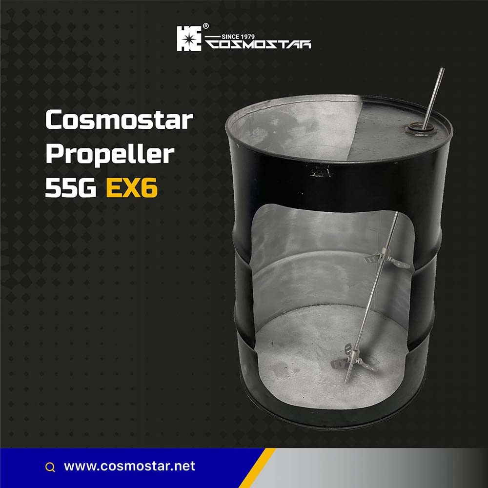 **Cosmostar Stainless Steel Paint Mixer – Expandable Blade 55-Gallon Epoxy, Resin & Silicone Stirring Tool with 0.47