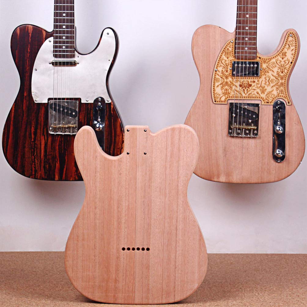 Unfinished Basswood Guitar Body Blank Kit - Replacement Electric Guitar Barrel Body for DIY Guitar Building & Repair - Perfect for Custom Guitar Projects, Luthier Work, and Home Music Studio Upgrades