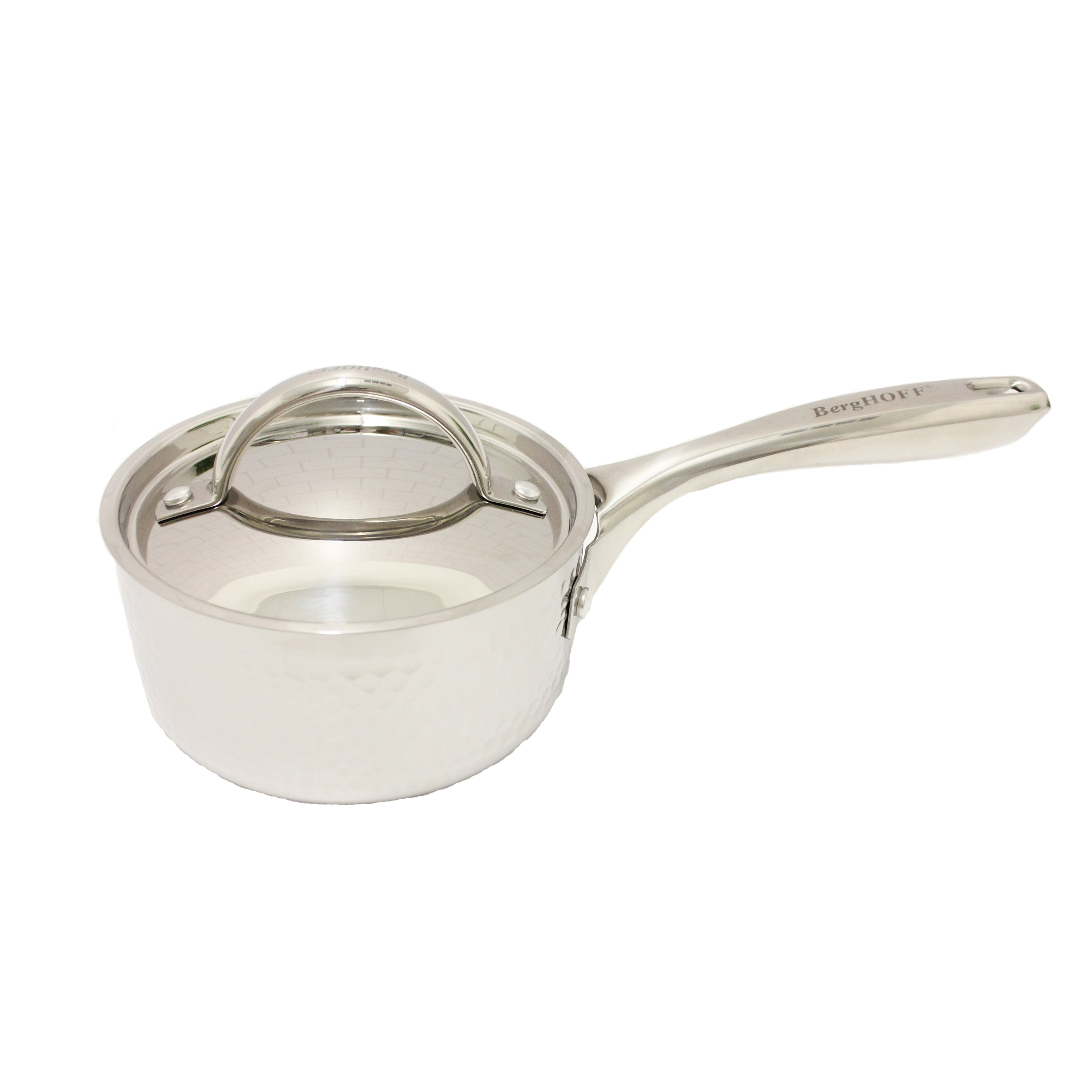 BergHOFF Vintage Tri-Ply 18/10 Stainless Steel 1qt Saucepan with Lid - 5.5