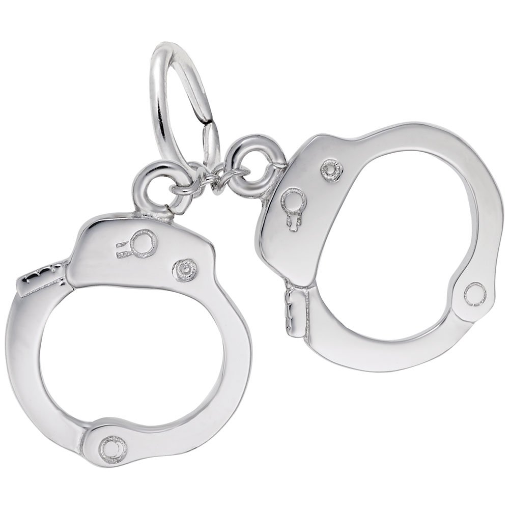 Handcuffs Charm for Jewelry Making - Silver & Gold Bracelet & Necklace Charms - Perfect for DIY, Gifts, and Fashion Accessories
