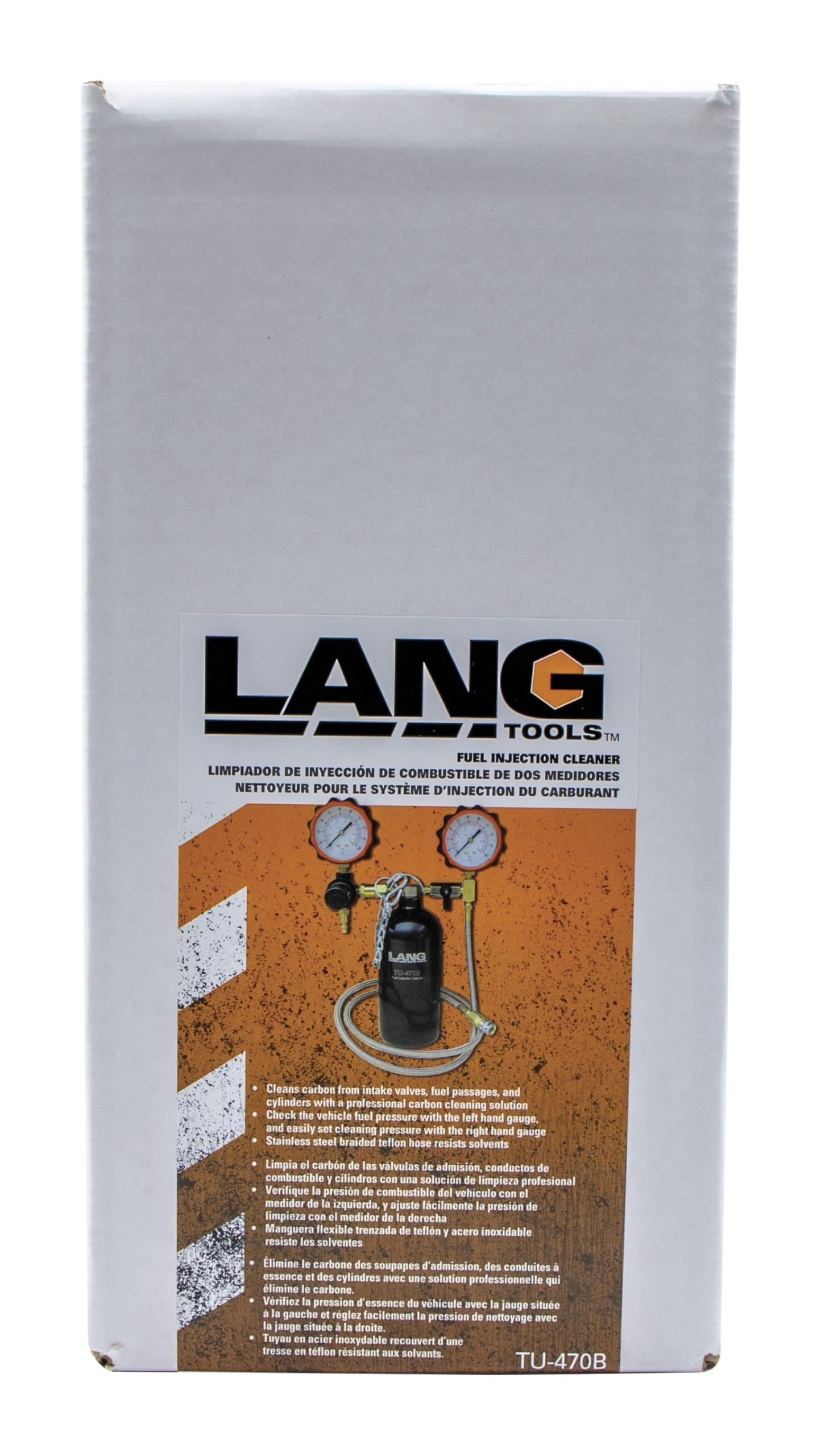 Lang Tools TU-470B Fuel Injection Cleaner - Professional Engine Performance Enhancer for Cars, Trucks & SUVs | Restores Fuel Efficiency & Reduces Emissions | Ideal for Routine Maintenance & Smoother Drives