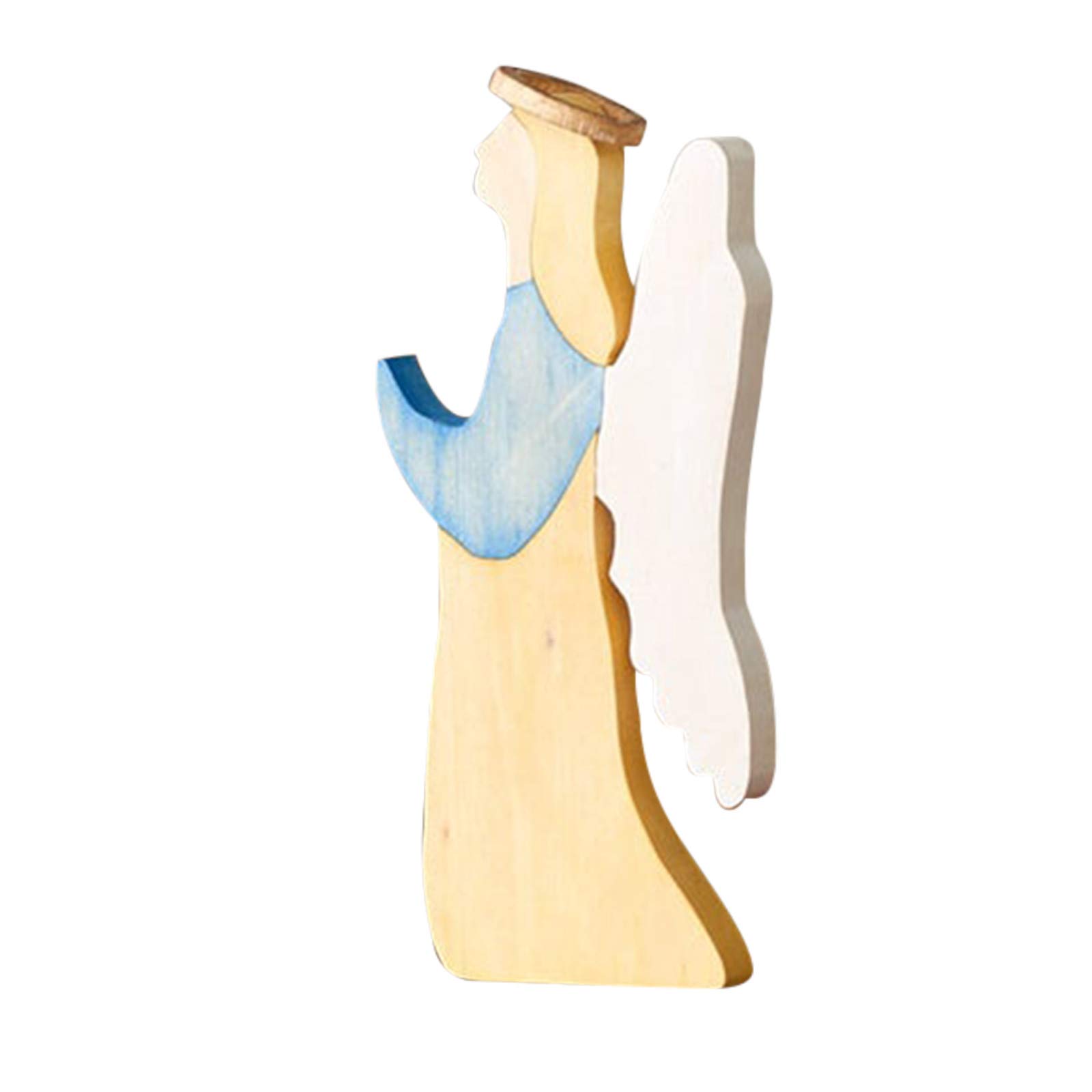 Handcrafted Wooden Easter Nativity Set - Religious Resurrection Scene, Jesus Puzzle Statue & Manger Creche - Montessori Inspired Home Decor for Easter, Weddings & Religious Celebrations
