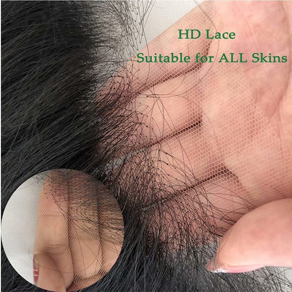 HD Transparent 13x6 Lace Front Human Hair Wigs - 180 Density Ombre 1B/30 Curly Brazilian Remy Hair Wig with Baby Hair & Pre-Plucked Bleached Knots (22 Inch) | Perfect for Daily Wear, Cosplay, Parties & Special Occasions