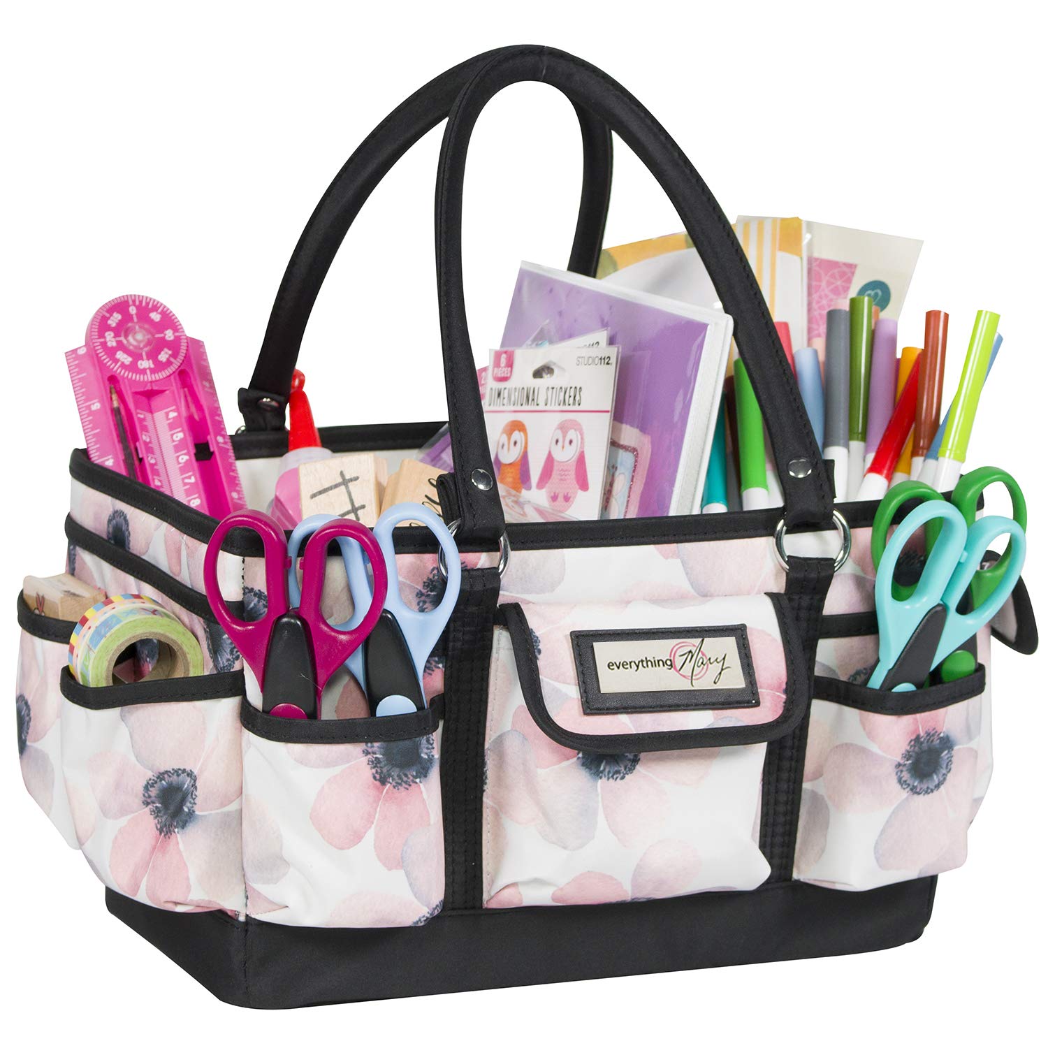 Everything Mary Deluxe Collapsible Storage Organizer with Handles - Multi-Purpose Foldable Tote for Diapers, Toys, Office Supplies & Home Organization | Perfect for Nursery, Travel, Craft Room & Daily Essentials