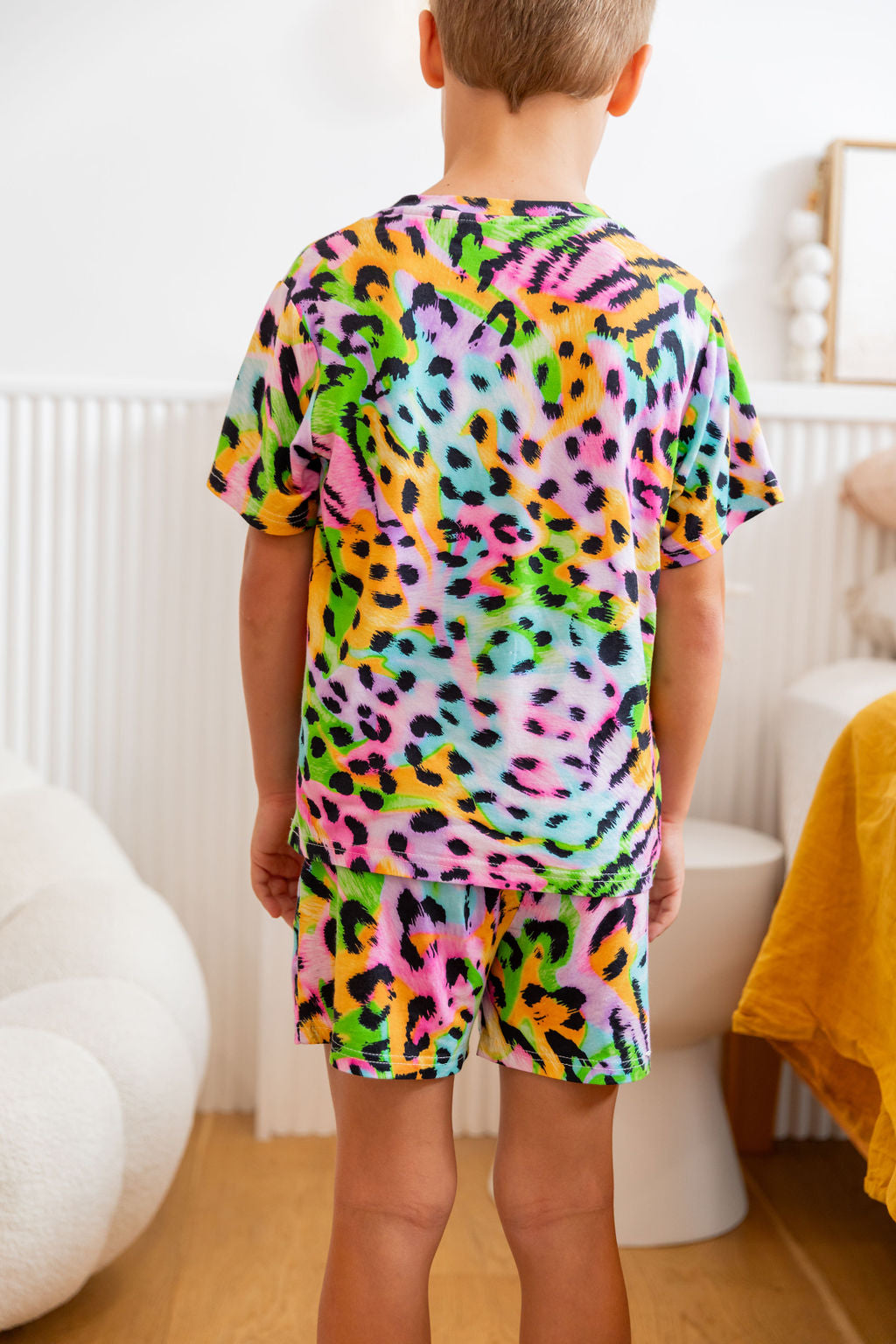 Wild Dreams Kids Pajama Set - Soft Cotton Top & Shorts for Boys & Girls | Perfect for Bedtime, Lounging & Sleepovers