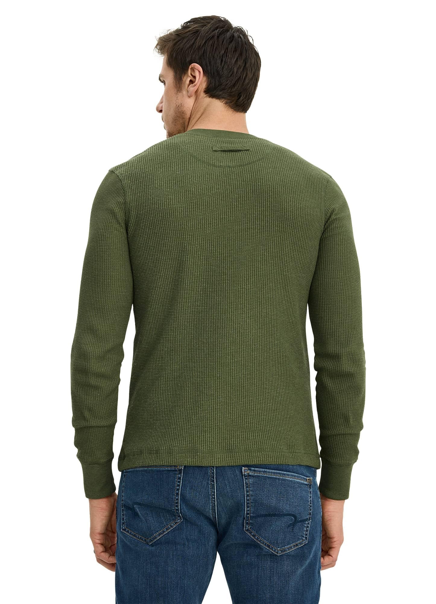 Jockey Men's Baselayer Long Sleeve Waffle Henley Shirt - Thermal Underwear for Cold Weather, Moisture Wicking & Breathable - Perfect for Winter Sports, Hiking & Layering