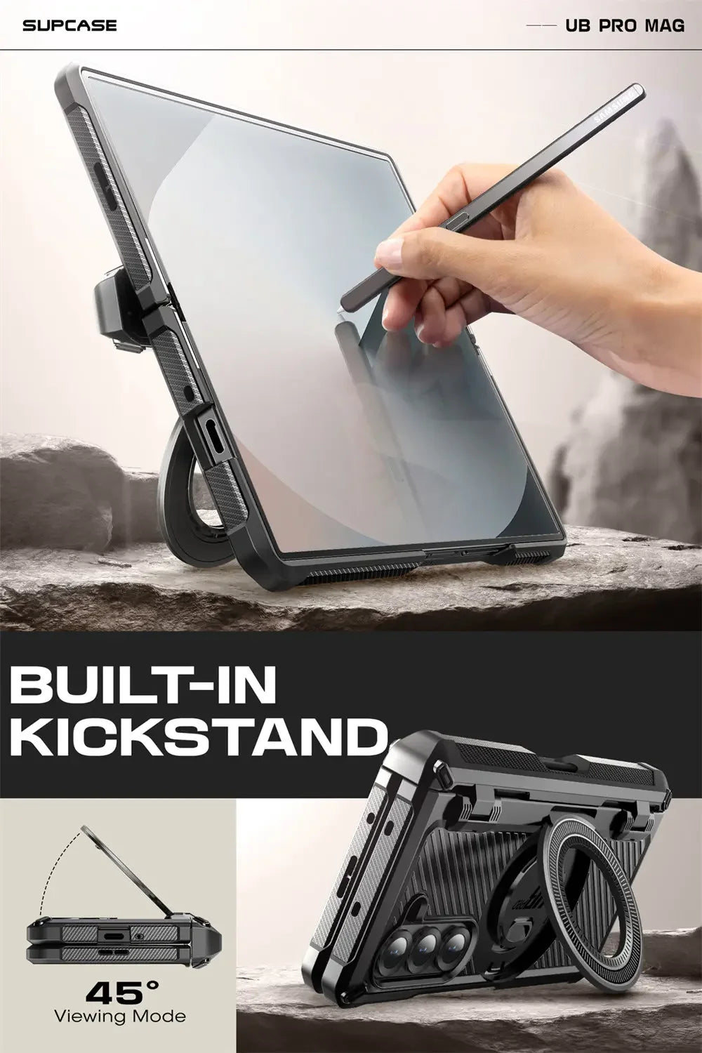 SUPCASE UB Pro Magnetic Rugged Shockproof Case for Samsung Galaxy Z Fold 6 - Heavy Duty Protection for Work, Outdoor & Travel