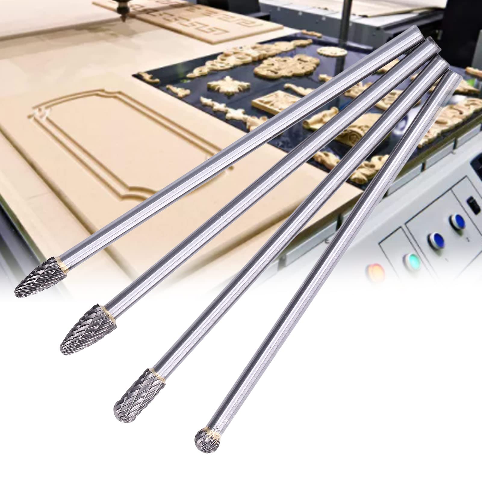 Premium Tungsten Carbide Burr Set for Metalworking - High-Speed Rotary Tool for Chamfering, Engraving & Deburring | Ideal for DIY Projects, Automotive Repair & Woodworking