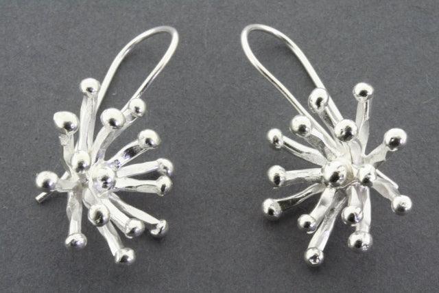 Large Agapanthus Flower Earrings for Women – Elegant Floral Dangle Earrings for Weddings, Parties & Special Occasions