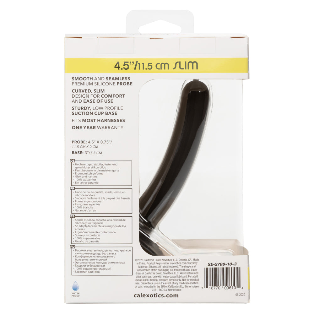 Boundless 4.5 Inch Slim Suction Cup Dildo - Waterproof Flexible Silicone Adult Toy for Shower, Bath & Bedroom Pleasure