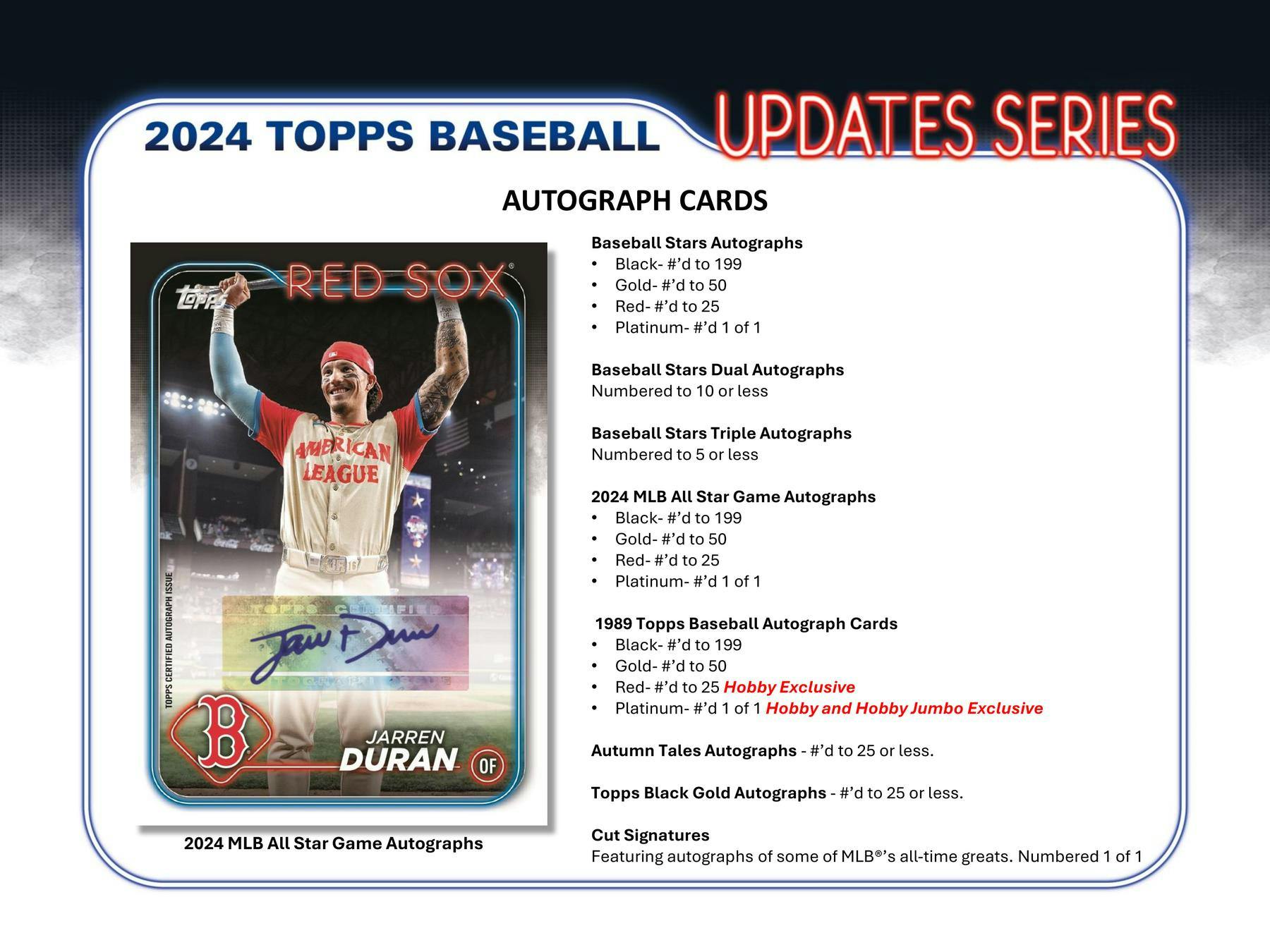 2024 Topps Update Series Baseball Hobby Jumbo Box - 24 Packs, 10 Cards Each | MLB Trading Cards Collection for Collectors & Fans | Perfect for Gifts, Investments & Fantasy Baseball