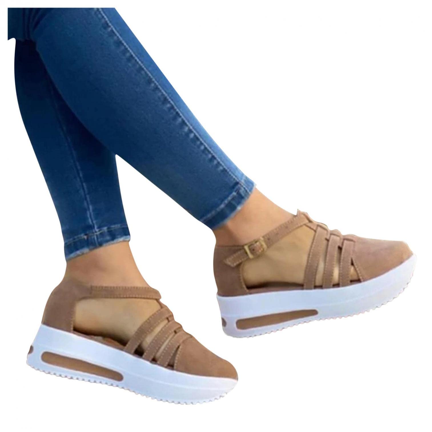 **Diabetic Shoes for Women - Lightweight Arch Support Sneakers with Air Cushion & Stylish Platform Design - Perfect for Walking, Work & Comfortable All-Day Wear**