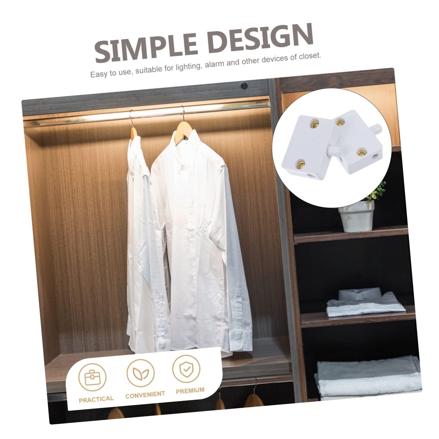2PCS Automatic Cabinet Lights - Motion Sensor LED Closet Light for Pantry, Wardrobe, Kitchen (Battery Powered, Easy Install) - Perfect for Dark Spaces & Hands-Free Lighting