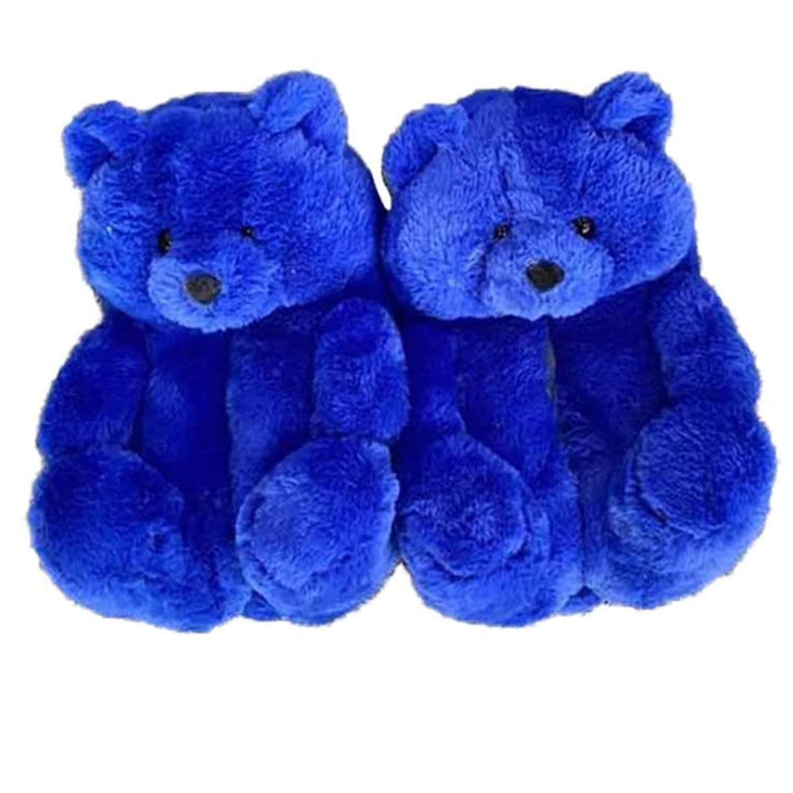 Teddy Bear Slippers - Cute Plush Animal House Shoes for Women & Men | Winter Warm Fuzzy Slippers with Non-Slip Sole | Ultimate Comfort for Home, Lounge & Gift Giving